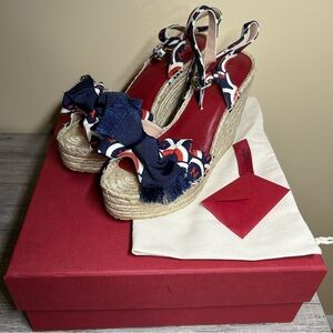 Valentino Garavani Straw Wedges size 38